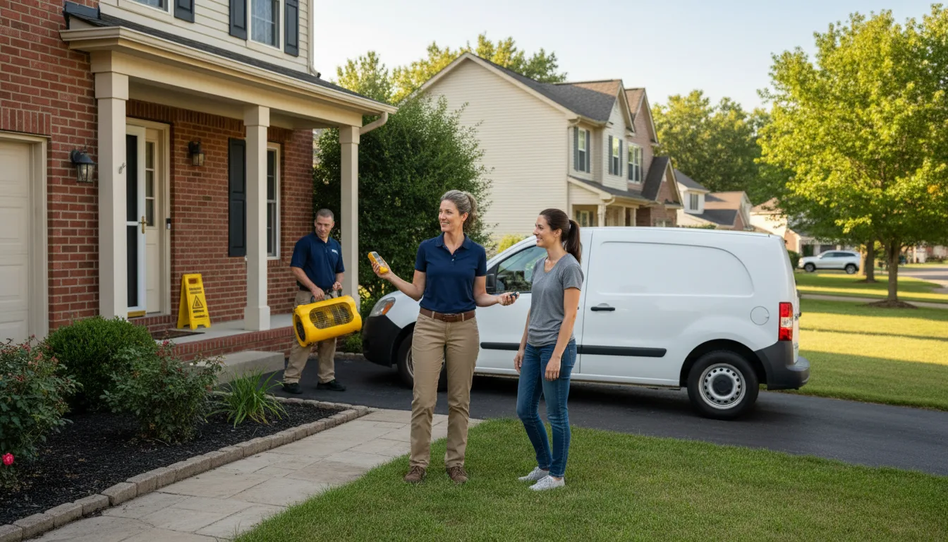 Residential water damage restoration in Pleasant View, CO